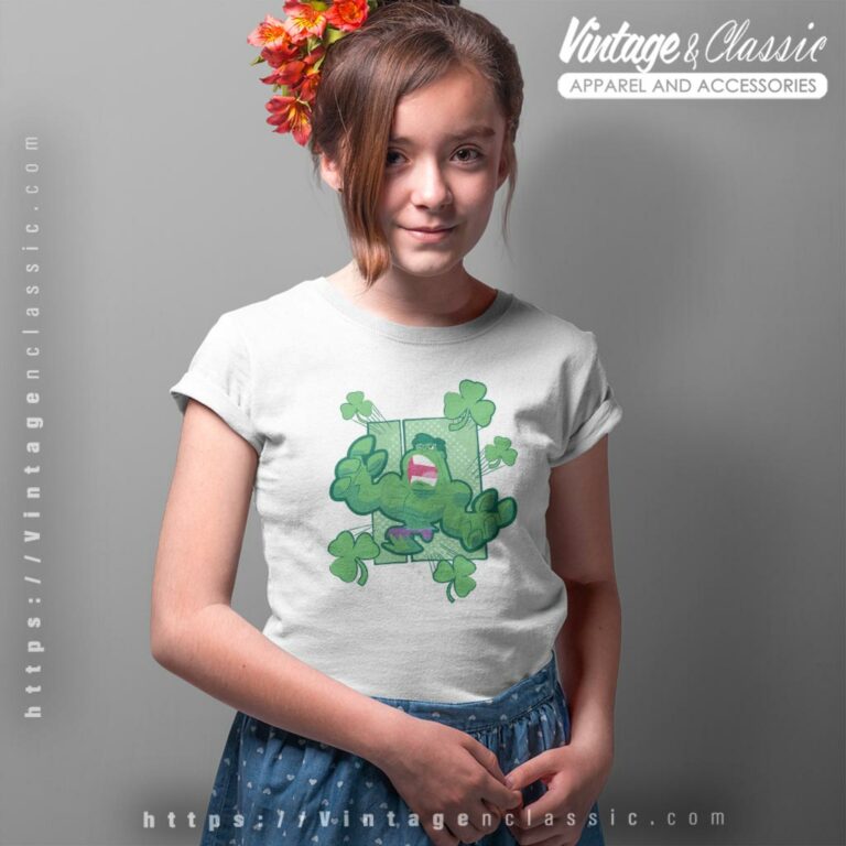 Marvel Mad Clover Hulk Happy St Paddys Day Kid Women T Shirt Marvel Mad Clover Hulk Happy St Paddys Day Kid Women T Shirt