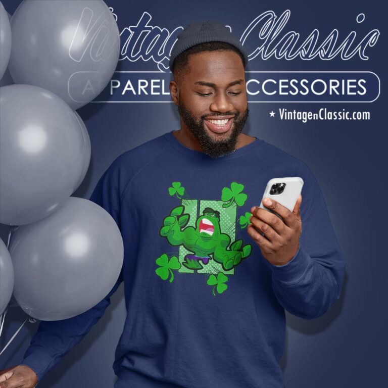 Marvel Mad Clover Hulk Happy St Paddys Day Sweatshirt Marvel Mad Clover Hulk Happy St Paddys Day Sweatshirt