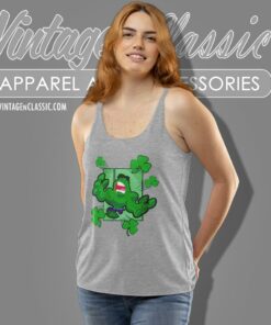 Marvel Mad Clover Hulk Happy St Paddys Day Tank Top Racerback
