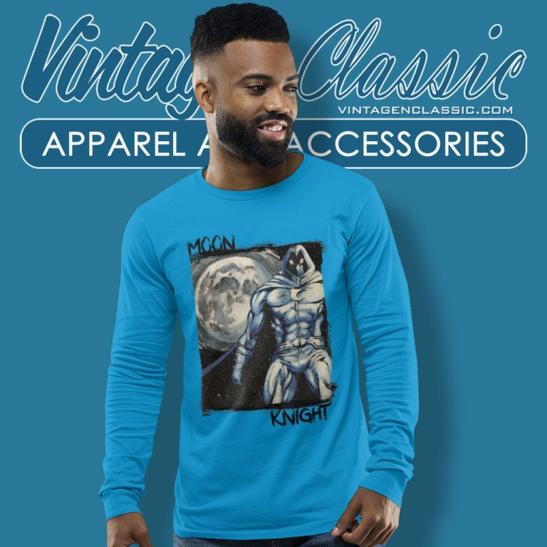 Marvel Marc Spector Moon Knight Hero Graphic Long Sleeve Tee Marvel Marc Spector Moon Knight Hero Graphic Long Sleeve Tee