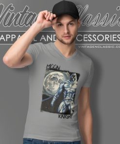 Marvel Marc Spector Moon Knight Hero Graphic V Neck TShirt