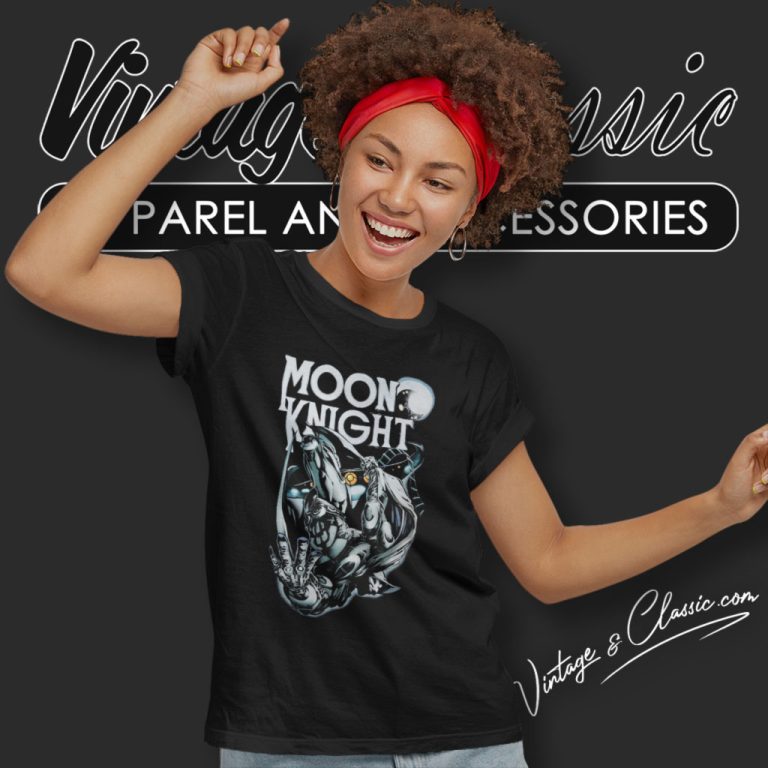 Marvel Moon Knight Portrait Women T Shirt Marvel Moon Knight Portrait Women T Shirt