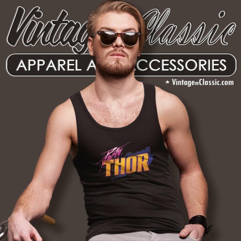 Marvel Party Thor Logo Tank Top Racerback Marvel Party Thor Logo Tank Top Racerback