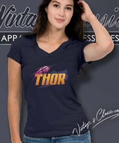 Marvel Party Thor Logo V Neck TShirt