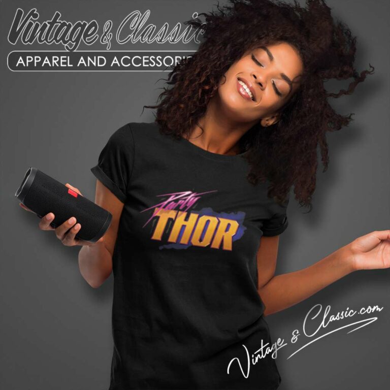 Marvel Party Thor Logo Women TShirt Marvel Party Thor Logo Women TShirt