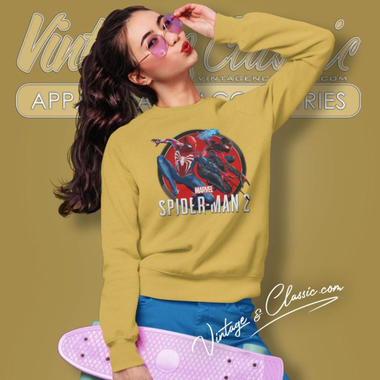 Marvel Spider Man 2 Poster Sweatshirt Marvel Spider Man 2 Poster Sweatshirt
