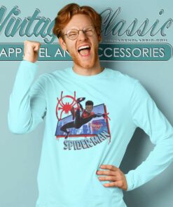 Marvel Spider Man Into The Spider Verse Long Sleeve Tee