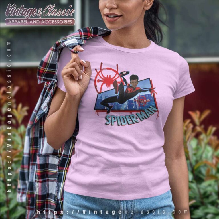 Marvel Spider Man Into The Spider Verse Women TShirt Marvel Spider Man Into The Spider Verse Women TShirt