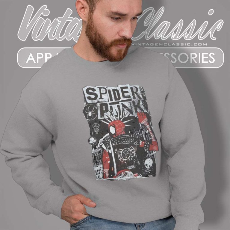 Marvel Spider Man Shirt Spider Punk Sweatshirt Marvel Spider Man Shirt Spider Punk Sweatshirt