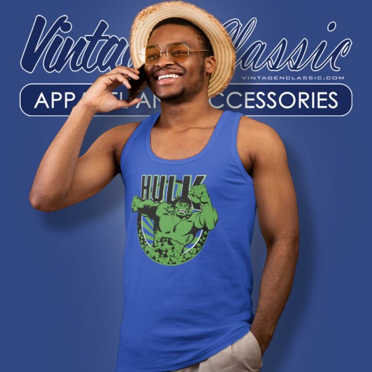 Marvel St Patricks Day Hulk Running Shamrock Tank Top Racerback Marvel St Patricks Day Hulk Running Shamrock Tank Top Racerback