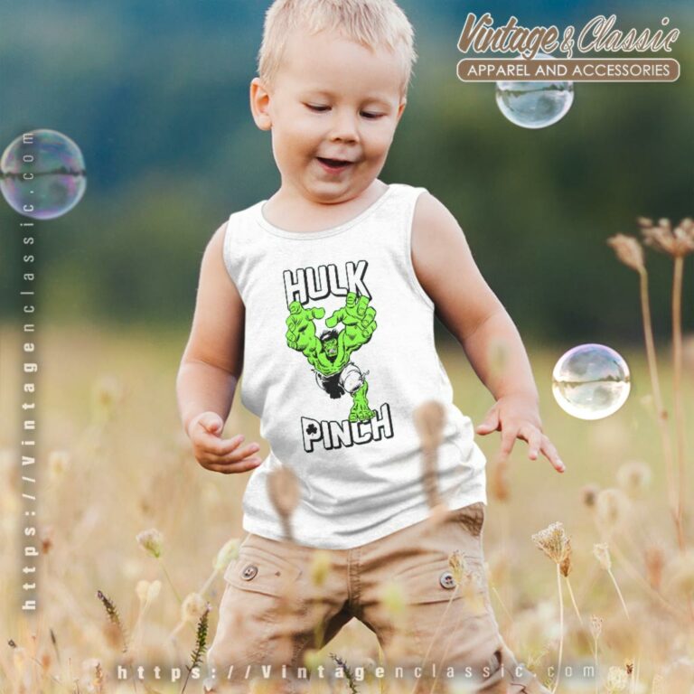Marvel St Patricks Day Pinching Hulk Kid Tank Top Racerback Marvel St Patricks Day Pinching Hulk Kid Tank Top Racerback