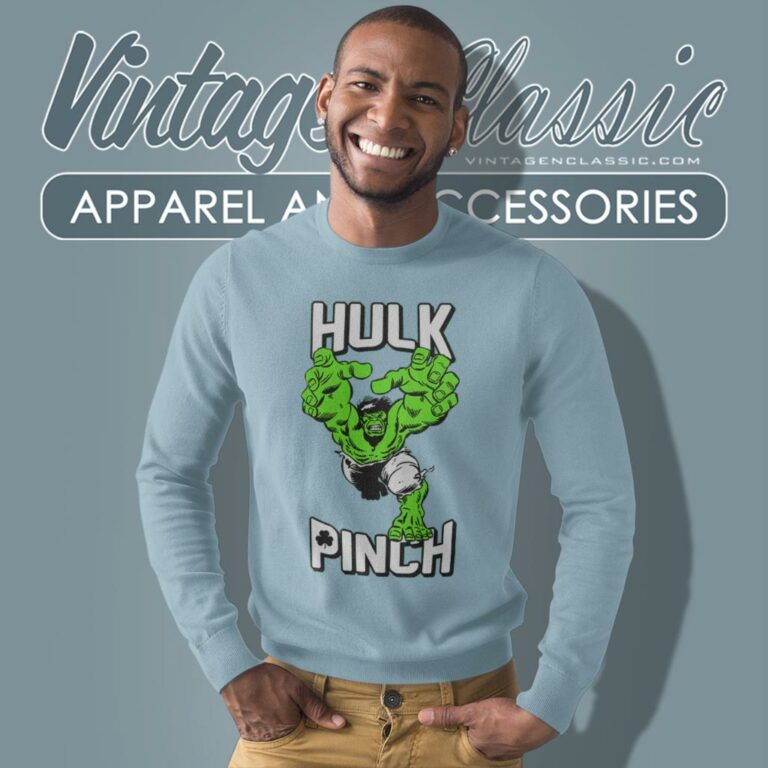 Marvel St Patricks Day Pinching Hulk Sweatshirt Marvel St Patricks Day Pinching Hulk Sweatshirt