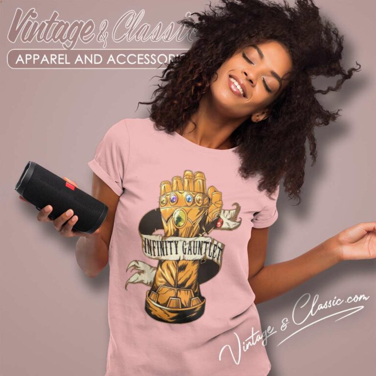 Marvel Thanos Infinity Gauntlet Women TShirt Marvel Thanos Infinity Gauntlet Women TShirt