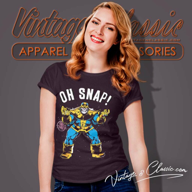 Marvel Thanos Oh Snap Women TShirt Marvel Thanos Oh Snap Women TShirt