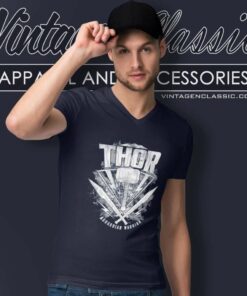 Marvel Thor Asgardian Warrior V Neck TShirt