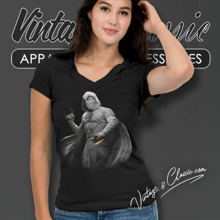 Marvel Universe Moon Knight Season 2 V Neck TShirt Marvel Universe Moon Knight Season 2 V Neck TShirt