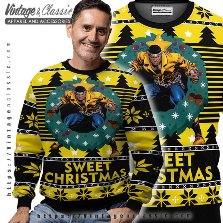 Marvels Luke Cage Ugly Christmas Sweater Men Ugly Sweater Marvels Luke Cage Ugly Christmas Sweater Men Ugly Sweater