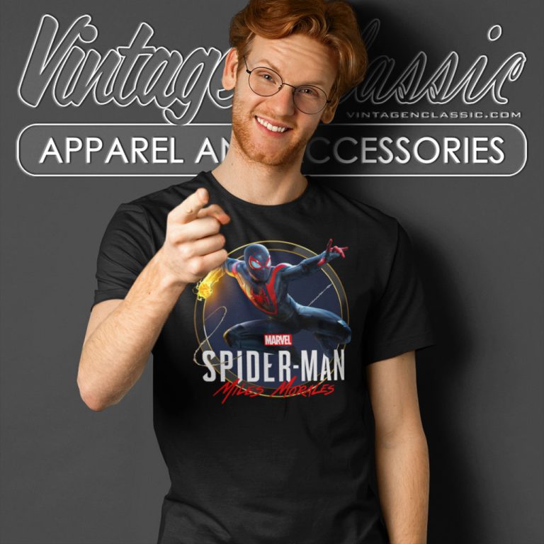 Marvels Spider Man Miles Morales T Shirt Marvels Spider Man Miles Morales T Shirt