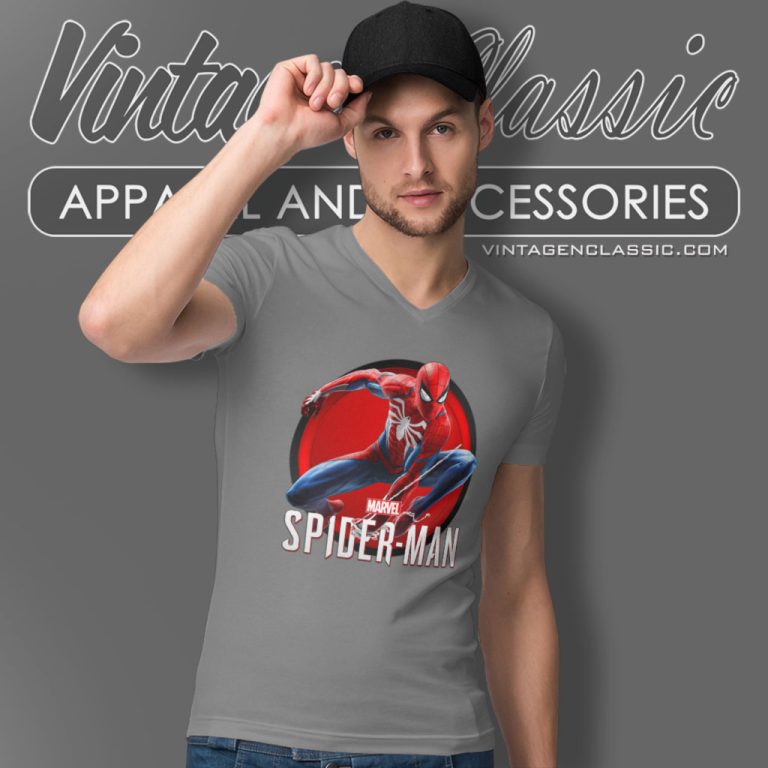 Marvels Spider Man Shirt Remastered Ps5 V Neck TShirt Marvels Spider Man Shirt Remastered Ps5 V Neck TShirt