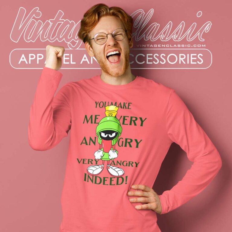 Marvin The Martian Angry Looney Tunes Long Sleeve Tee Marvin The Martian Angry Looney Tunes Long Sleeve Tee