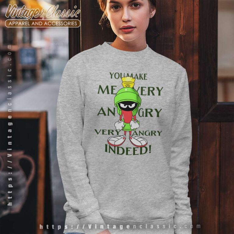 Marvin The Martian Angry Looney Tunes Sweatshirt Marvin The Martian Angry Looney Tunes Sweatshirt