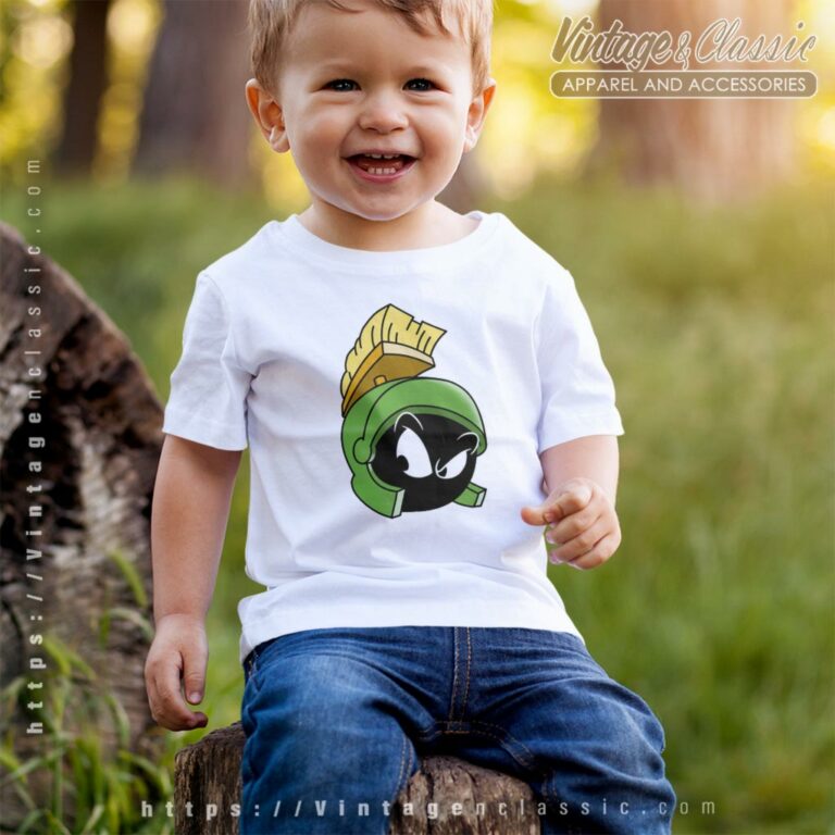 Marvin The Martian Face Looney Tunes Kid T Shirt Marvin The Martian Face Looney Tunes Kid T Shirt