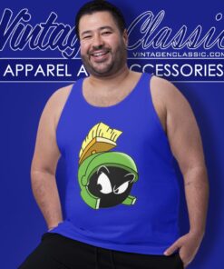 Marvin The Martian Face Looney Tunes Tank Top Racerback