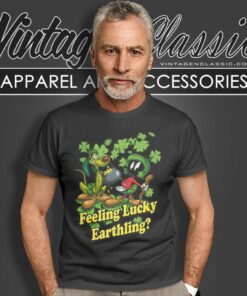 Marvin The Martian Feeling Lucky St Patricks Day T Shirt