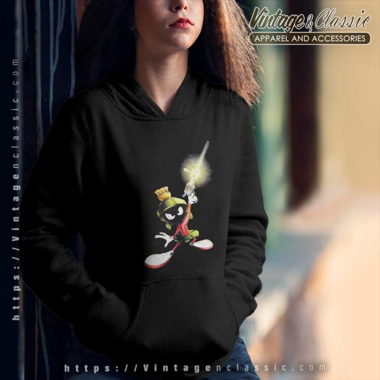 Marvin The Martian Shirt Aiming Laser Gun Hoodie Marvin The Martian Shirt Aiming Laser Gun Hoodie