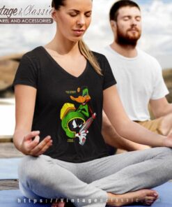 Marvin The Martian Shirt And Duck Dodgers V Neck TShirt