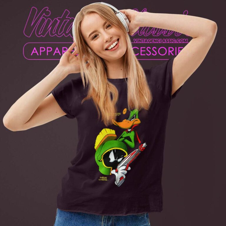 Marvin The Martian Shirt And Duck Dodgers Women TShirt Marvin The Martian Shirt And Duck Dodgers Women TShirt