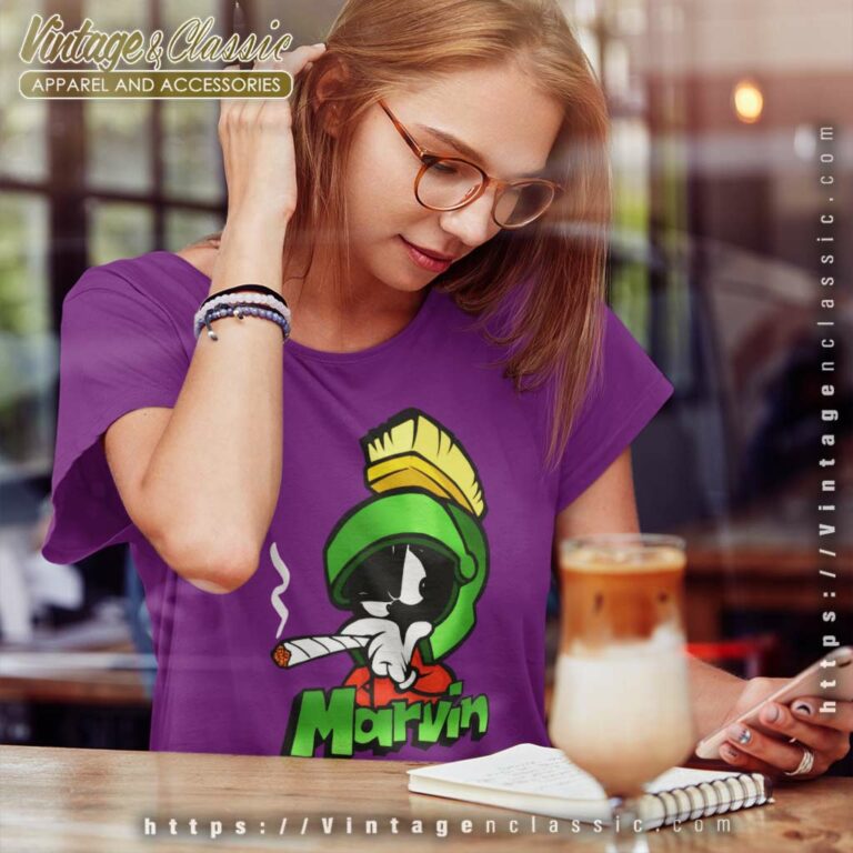 Marvin The Martian Shirt Angry Smoking Women TShirt Marvin The Martian Shirt Angry Smoking Women TShirt