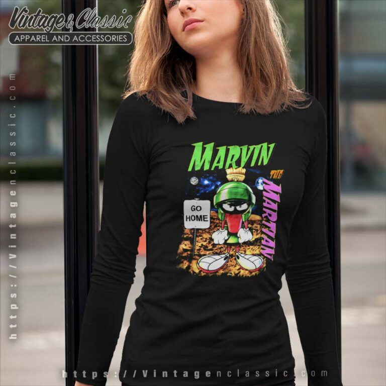 Marvin The Martian Shirt Go Home Long Sleeve Tee Marvin The Martian Shirt Go Home Long Sleeve Tee