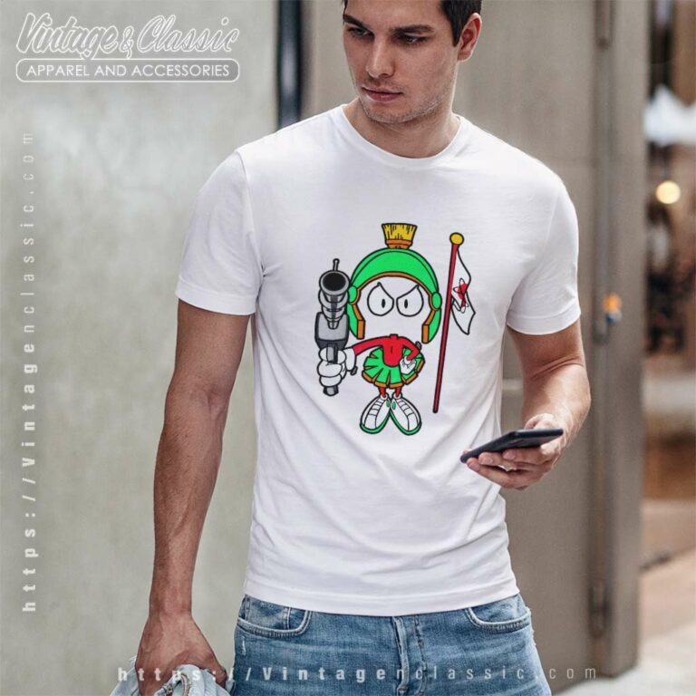 Marvin The Martian Shirt Ready With Laser Gun T Shirt Marvin The Martian Shirt Ready With Laser Gun T Shirt