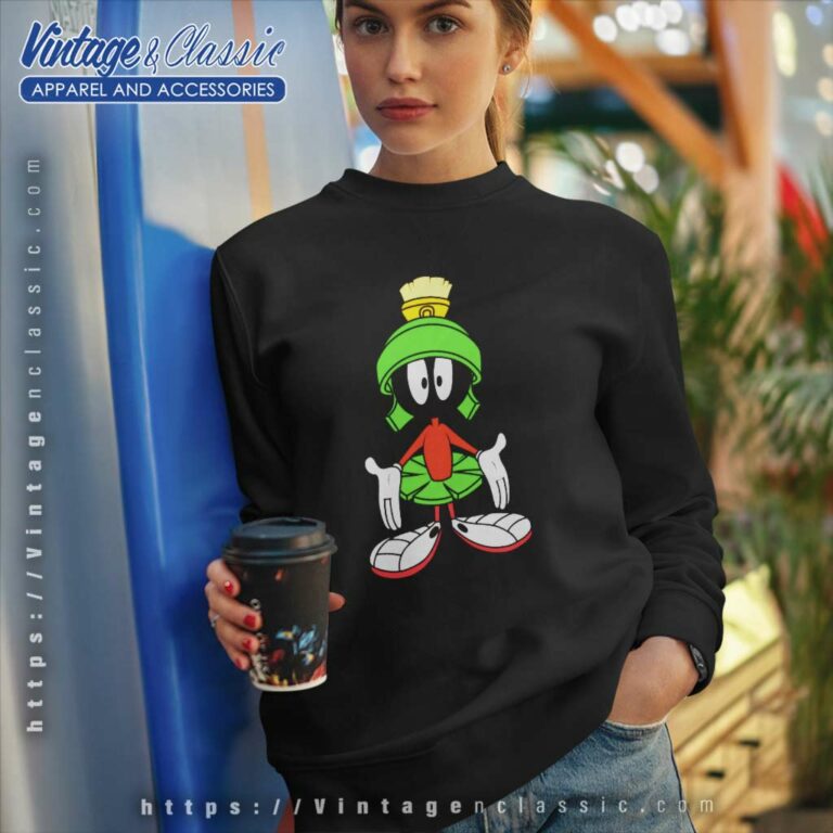 Marvin The Martian Shrug Sweatshirt Marvin The Martian Shrug Sweatshirt