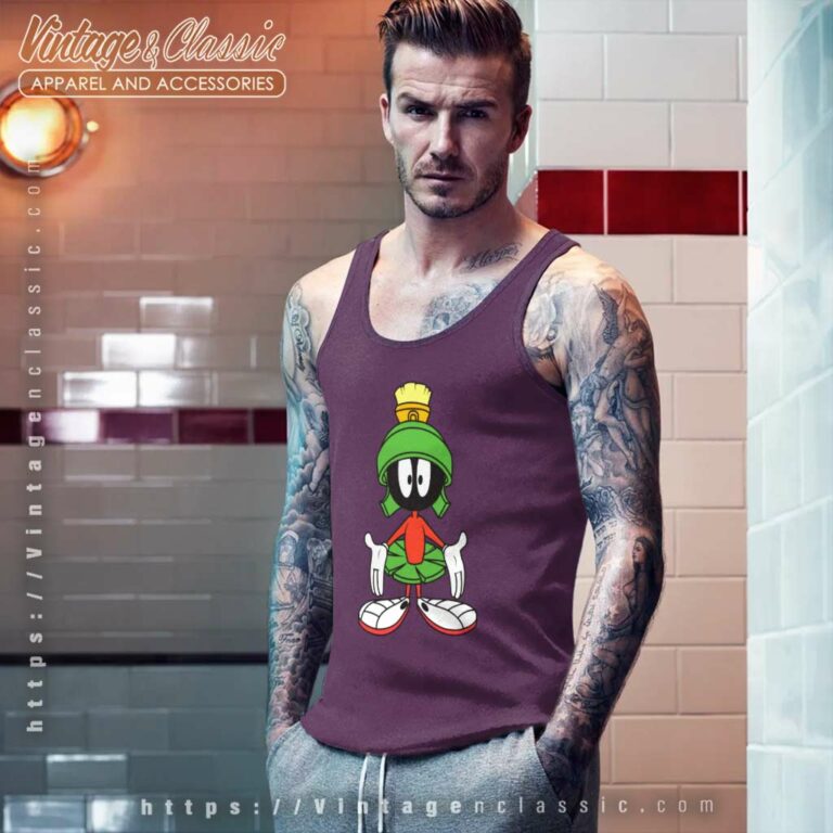 Marvin The Martian Shrug Tank Top Racerback Marvin The Martian Shrug Tank Top Racerback