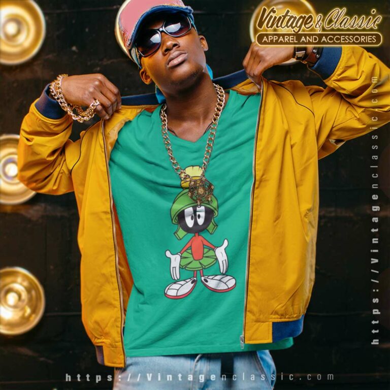 Marvin The Martian Shrug V Neck TShirt Marvin The Martian Shrug V Neck TShirt