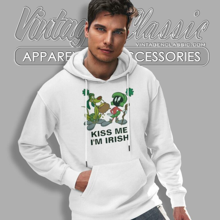 Marvin The Martian St Patricks Day Kiss Me Im Irish Hoodie Marvin The Martian St Patricks Day Kiss Me Im Irish Hoodie