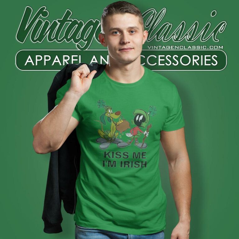 Marvin The Martian St Patricks Day Kiss Me Im Irish T Shirt Marvin The Martian St Patricks Day Kiss Me Im Irish T Shirt