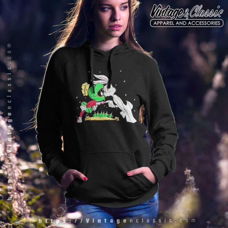 Marvin The Martian Vs Bugs Bunny Hoodie Marvin The Martian Vs Bugs Bunny Hoodie