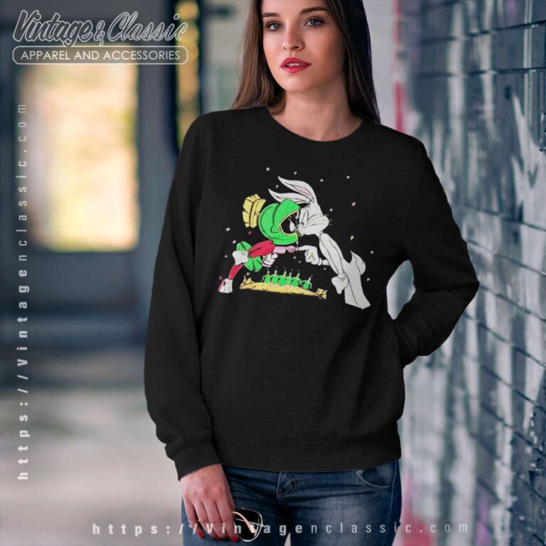 Marvin The Martian Vs Bugs Bunny Sweatshirt Marvin The Martian Vs Bugs Bunny Sweatshirt