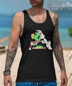 Marvin The Martian Vs Bugs Bunny Tank Top Racerback