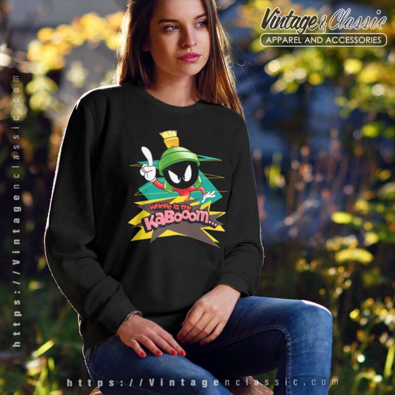 Marvin The Martian Where Is The Kaboom Sweatshirt Marvin The Martian Where Is The Kaboom Sweatshirt