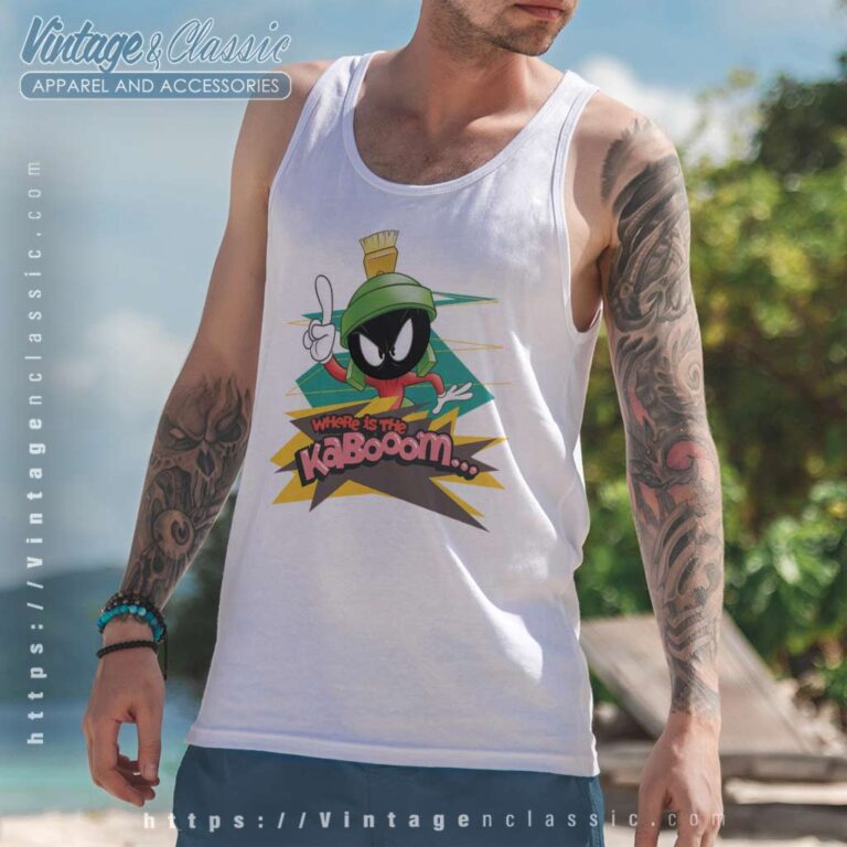 Marvin The Martian Where Is The Kaboom Tank Top Racerback Marvin The Martian Where Is The Kaboom Tank Top Racerback