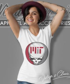 Massachusetts Institute Of Technology Grateful Dead Steal Your Face V Neck TShirt