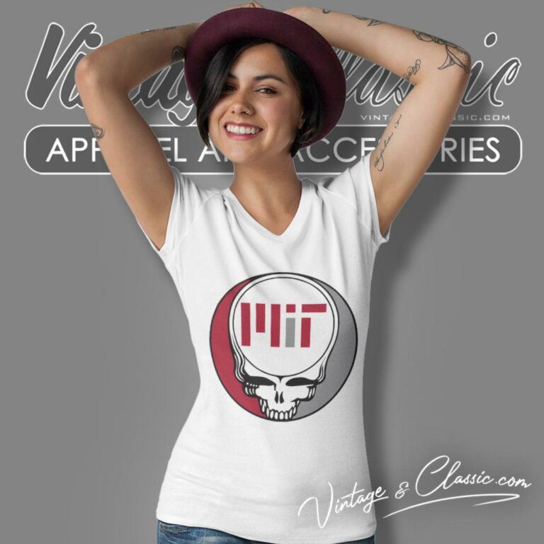 Massachusetts Institute Of Technology Grateful Dead Steal Your Face V Neck TShirt Massachusetts Institute Of Technology Grateful Dead Steal Your Face V Neck TShirt