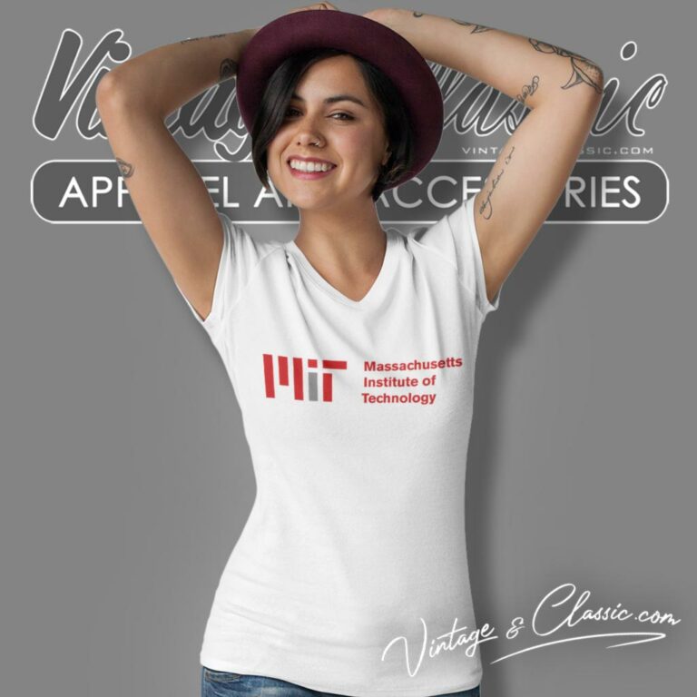 Massachusetts Institute Of Technology V Neck TShirt Massachusetts Institute Of Technology V Neck TShirt