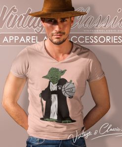 Master Yoda Brooklyn Nets V Neck TShirt