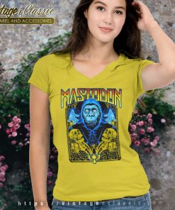 Mastodon Ape Sasquatch V Neck TShirt
