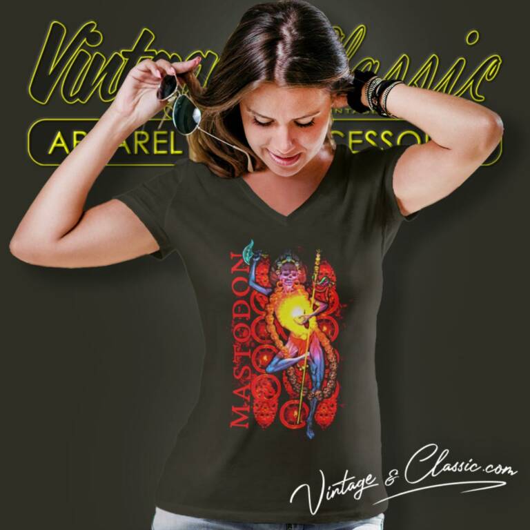 Mastodon Dancer V Neck TShirt Mastodon Dancer V Neck TShirt